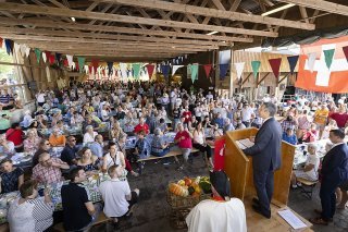 L'an dernier, Ignazio Cassis, alors président de la Confédération, avait aussi participé au traditionnel brunch à la ferme du 1er août.